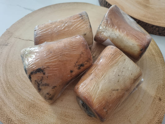 Wrapped filled sterilised bones.   Smoked meaty flavour